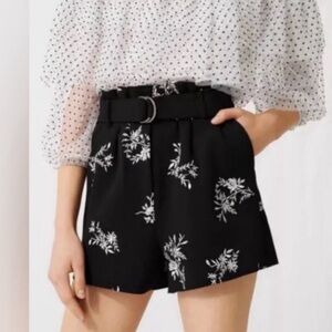 Maje Black Black Floral Embroidered Women's Shorts